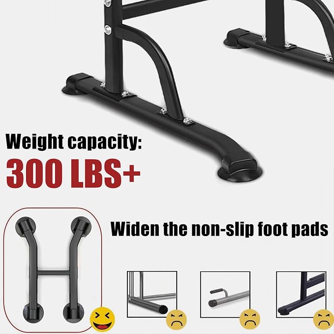 Tappio Power Tower Pull Up Bar for Home Gym, Multi Functional Pull Up Bar Stand Dip Bar Station, Adjustable Height Workout Dip Station Strength Training Fitness Equipment