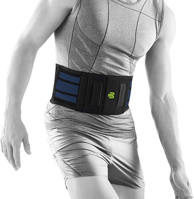 Bauerfeind Sports Back Support - Breathable Compression - Back Panel Features Anatomically Contoured Pad with Nubs for Massaging Effect - Air Knit Fabric Breathable, Durable, Washable