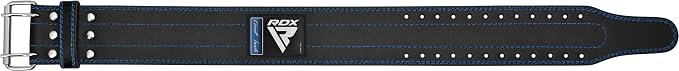 RDX Weight Lifting Belt for Men Women, IPL USPA Approved, 6mm Thick 100% Leather, 4” Powerlifting Back Support, Squat Deadlift Bodybuilding Exercise Fitness Gym Workout Strength Training up to 700 LBS