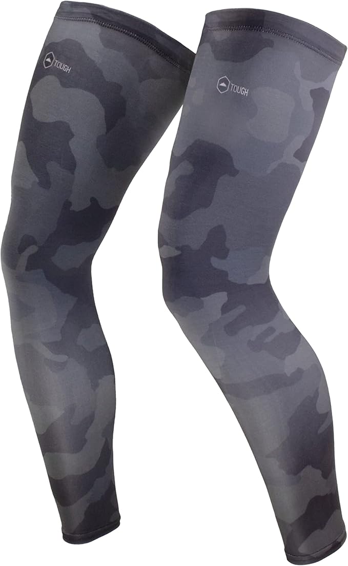 Tough Outdoors Leg Compression Sleeve - Leg Sleeves for Men & Women - Compression Calf Sleeves - Basketball Football Cycling