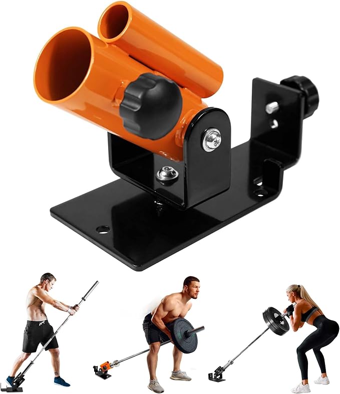 Yes4All Exercise Machine Adjustable T Bar Row Attachment, D Row Handle/Landmine Handle Attachment with Textured Rubber Handles