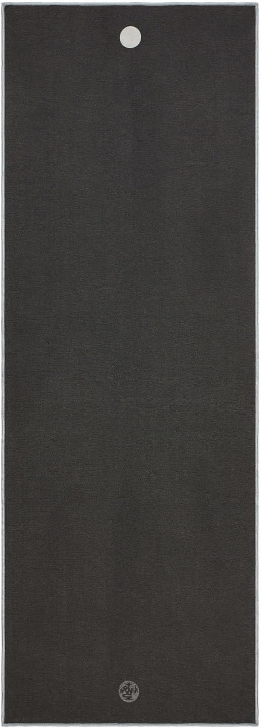 Manduka Yogitoes Hot Yoga Mat Towel - 71" | Moisture Activated Grip | Patented Silicone Nubs | Highly Absorbent, Durable & Easy Care | Made from Recycled Materials | 71 x 24 Inches | Grey