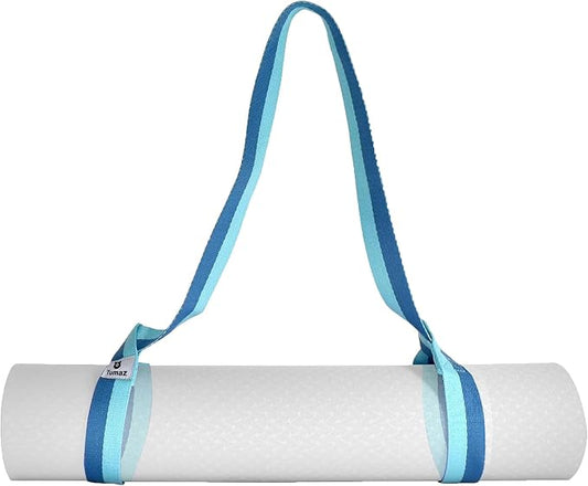 Yoga Mat Strap Adjustable Carrier for All Yoga Mats, 2 Sizes | Extra Thick Cotton Blend |16+ colors are available | Fits Most Yoga Mats | Soft Woven Texture | Comfortable Shoulder Carry