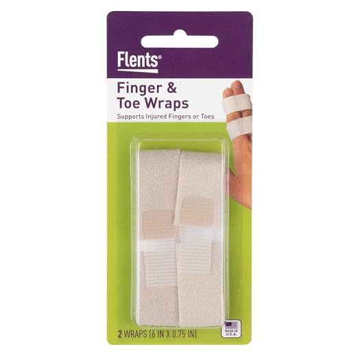 Flents Finger & Toe Wraps, Compression Support Straps, 2 Pack, USA Made | Hook And Loop Closure Provides Adjustable Secure Fit, Helps Stabilize Digits During Recovery, Easy to Use, Comfortable Design