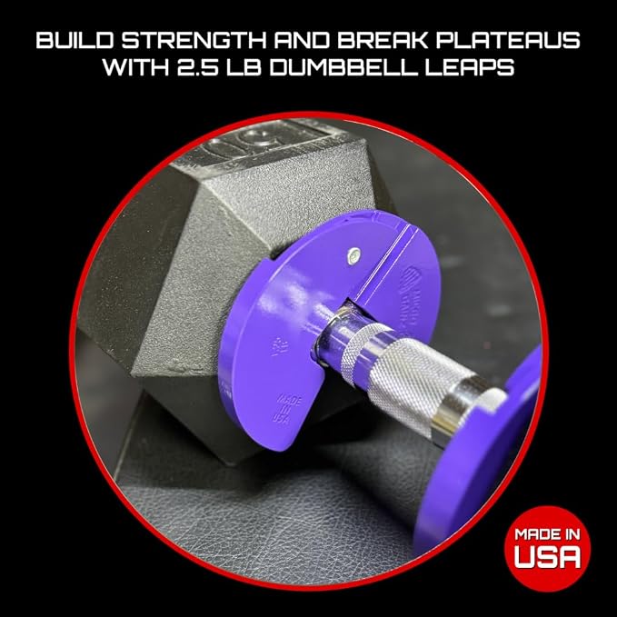 Micro Gainz 1.25LB Dumbbell Fractional Weight Plates, 2-Piece