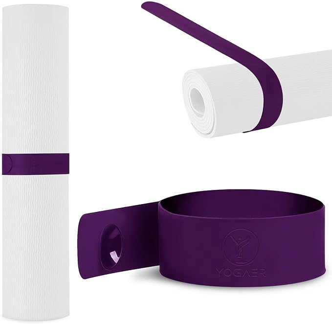 Yoga Mat Carrier Strap, Adjustable Thick Straps Sling for Carrying Large Mats, Stretching Band