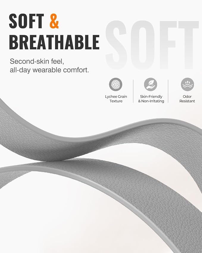 Magnetic Silicone Sport Band for Apple Watch 42mm 46mm 49mm 38mm 40mm 41mm 44mm 45mm Men Women, Patented Auto Lock Breathable Soft Loop for iWatch Ultra SE Series 11 10 9 8 7 6 5 4 3 2 1 All Day Comfort