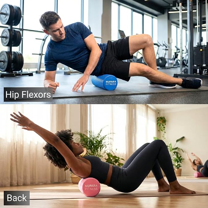 Foam Roller for Exercise, Running, Cycling, Sports, Yoga | Foam Roller for Physical Therapy, Foam Roller for Back, Recovery for Sports, Foam Roller for Legs, Muscle Relief
