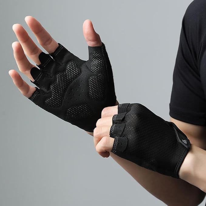 XuoAz Workout Gloves for Women Men, Breathable Fingerness Gym Glove, Lightweight Exercise Weight Lifting Gloves