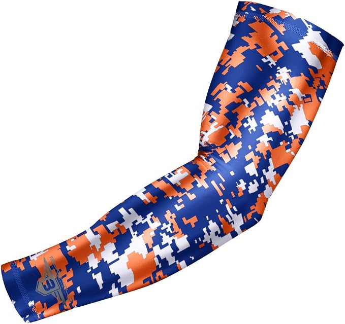 Bucwild Sports Compression Arm Sleeve - Youth & Adult Sizes - Baseball Football Basketball Sports (1 Arm Sleeve)