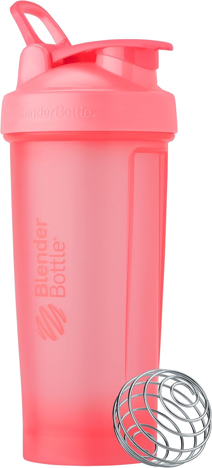 BlenderBottle Classic V2 Plastic Shaker Bottle 28 oz Light Pink