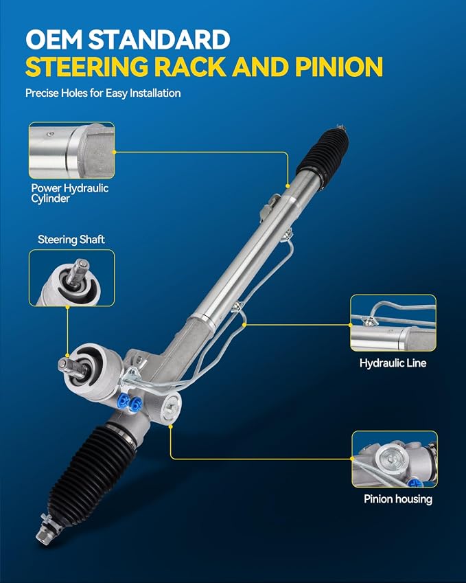 PHILTOP Power Steering Rack & Pinion Assembly for 1998-2005 Passat, 1996-2001 A4 Quattro/A4, 2000-2002 S4, Hydraulic Power Steering, OEM Replacement 26-9006