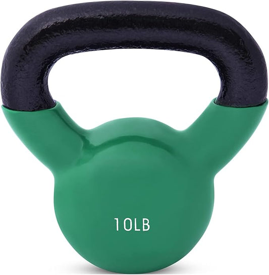 JFIT Kettlebell Weights Vinyl Coated Iron