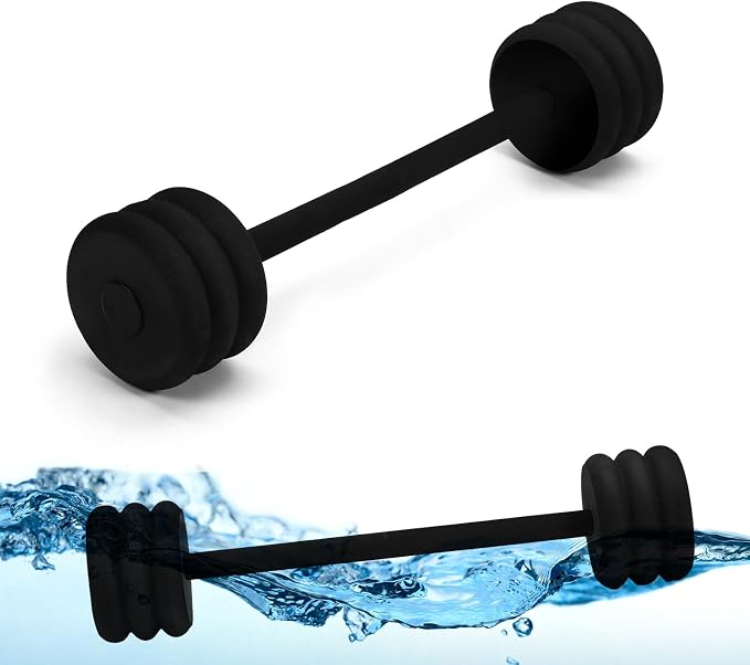 Soulchen Long Aquatic Exercise Dumbbells Pool Exercise Foam Water Weights Dumbbell Aquatic Pool Barbells with High Density EVA Foam for Swim Water Aerobics Workouts Loss