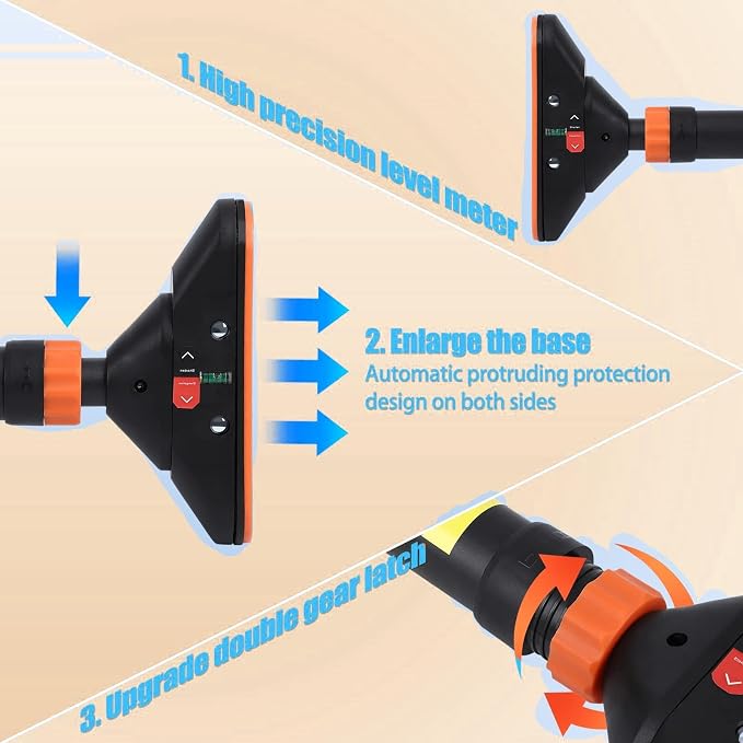 Garvee Pull Up Bar for Doorway,Adjustable Chin Up Bar for with Level Meter | 440 LBS Max Load,No Screws Needed