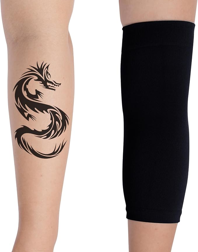 HOVEOX 3 Pairs Tattoo Cover Up Sleeves Tattoo Arm Sleeve Cover for Woman | Compression Forearm Tattoo Cover Sleeves, Upper Arm Tattoo Sleeve Covers for Men and Woman