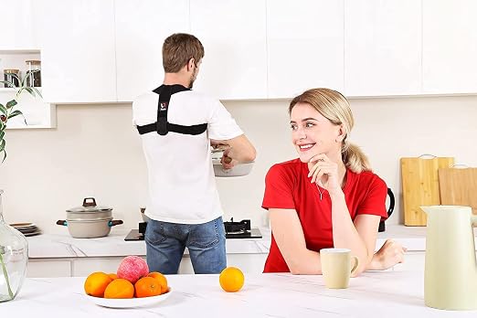 Schiara Posture Corrector for Men and Women, Comfortable Upper and Back Brace, Adjustable Back Support for Back, Shoulder and Neck