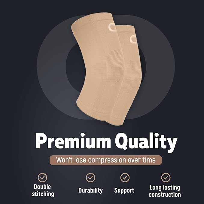 Elbow Brace for Women & Men (Pair) – Elbow Compression Sleeve for Tendonitis, Tennis Elbow & Golfers Elbow – Arm & Elbow Support for Arthritis, Bursitis, Weightlifting & Pain Relief