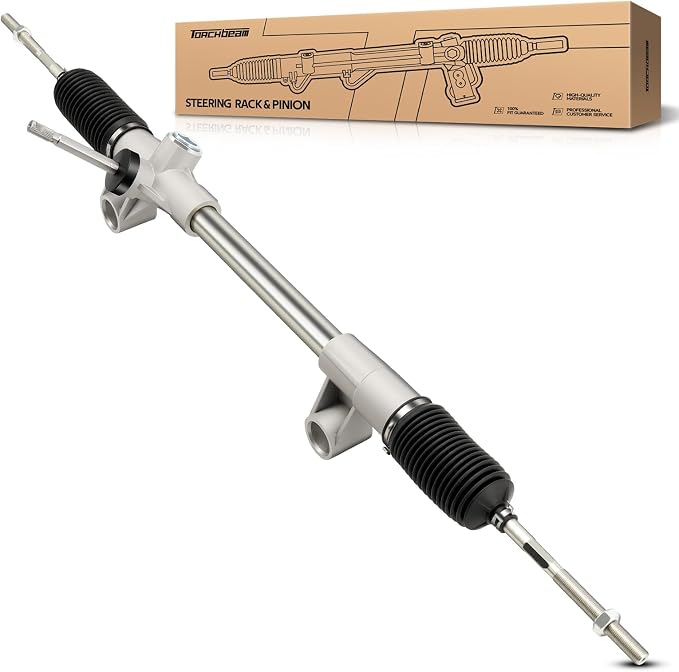 Torchbeam Power Steering Rack & Pinion Assembly Fit for 1974-1978 Mustang II, 1974-1980 Pinto, 1975-1980 Bobcat, Hydraulic System Steering, Replaces OEM 23-1700