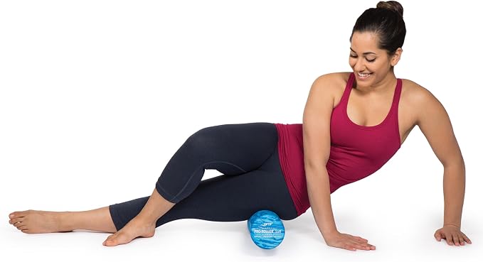 OPTP PRO-Roller Soft Density Foam Roller – Round, Blue, 36" x 4" | Low density soft foam roller for physical therapy, Pilates, yoga foam roll exercises, and muscle recovery, blue 36" x 4"