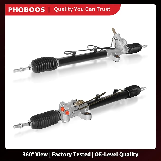 PHOBOOS Hydraulic Power Steering Rack and Pinion Assembly Compatible with Honda Accord 1998-2002 2.3L, 3.0L, Acura CL 2001-2003 3.2L, New Unit, Leak Resistance, Direct Fit, Ref. 26-1797