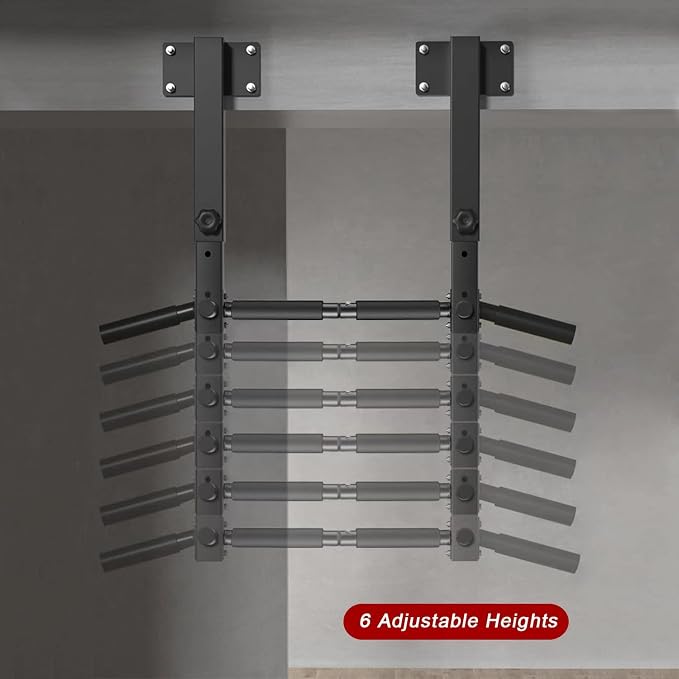 Joist Mount Pull Up Bar, Beam and Rafter Mounted Chin Up Bar