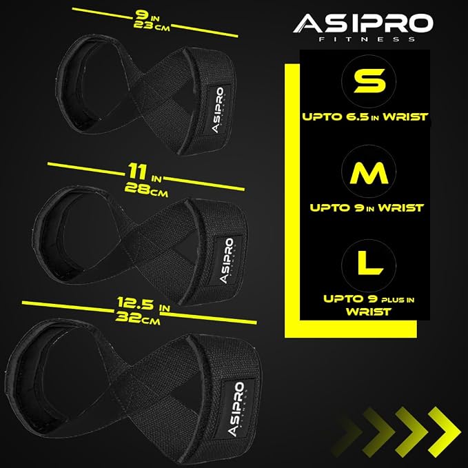 Figure 8 Lifting Straps Gym Padded for Men & Women Gym Deadlift Strap for Weightlifting, Strongman, & Cross Training Heavy Duty Lifting Strap Figure 8 Straps