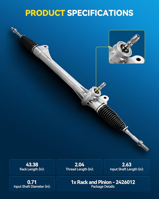 PHILTOP Power Steering Rack and Pinion for RAV4, NX200t, NX300h | 2013-2018 RAV4 Adventure/Limited/Platinum/SE, 2015-2017 NX200t, 2015-2021 NX300h No.1G26012, 455100R050, 4551042170