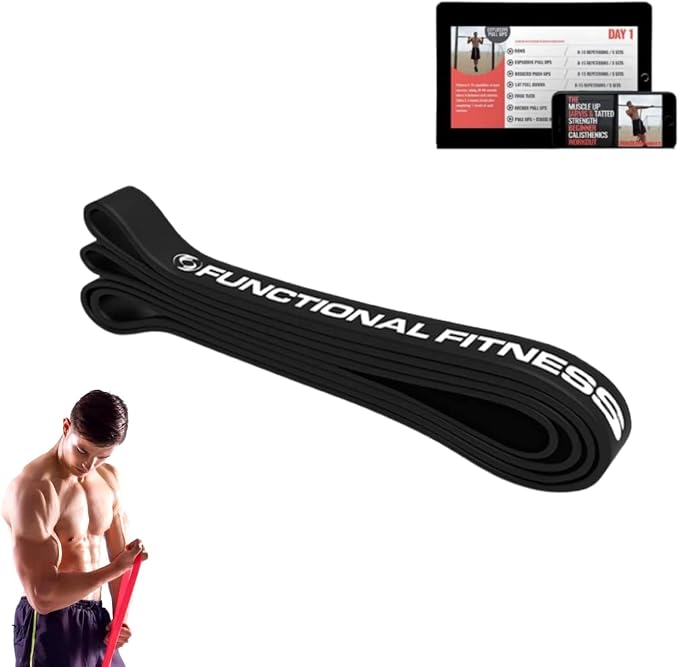 Functional Fitness Pull Up Bands Resistance Bands | Exercise Bands for Working Out | Long Stretch Bands for Exercise, Training Bands, Resistance Bands for Stretching