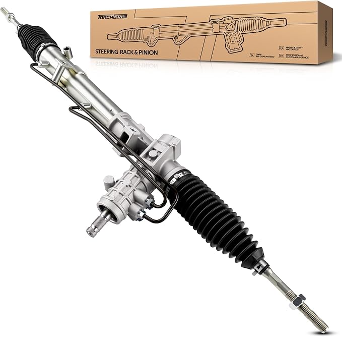Torchbeam Power Steering Rack & Pinion Assembly Fit for 1999-2000 323i/328i Sedan/Wagon, 2000 323Ci/328Ci, 2001-2005 325i/330i, 2001-2006 325Ci/330Ci/M3, Hydraulic System Steering, OEM 26-2800