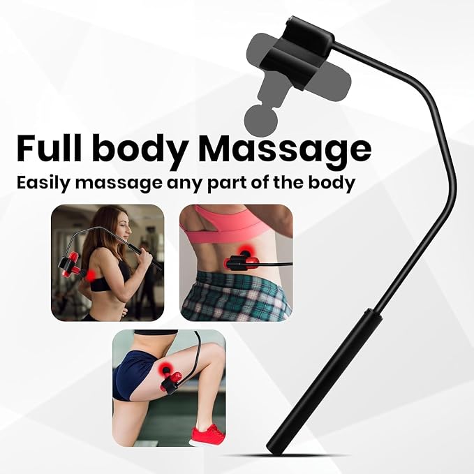 Massage Gun Holder, Massager Holder, Works with C1 Mini and Max | Hard-to-Reach Areas Ergonomic Design Secure Hold Comfortable Grip