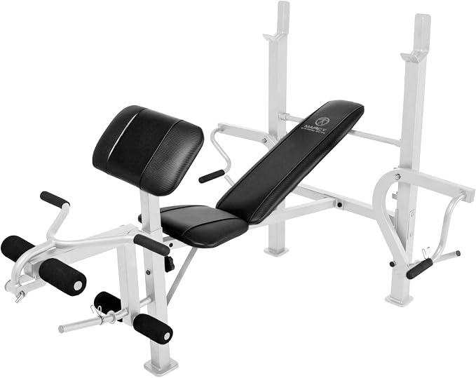 Marcy Diamond Elite Classic Multipurpose Workout Lifting Weight Bench for Home and Gym Strength Training