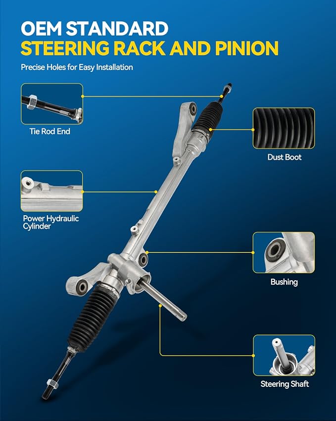 PHILTOP Power Steering Rack & Pinion Assembly for 2011-2013 Mazda 2, Electronic Power Steering, OEM Replacement 1G-2007