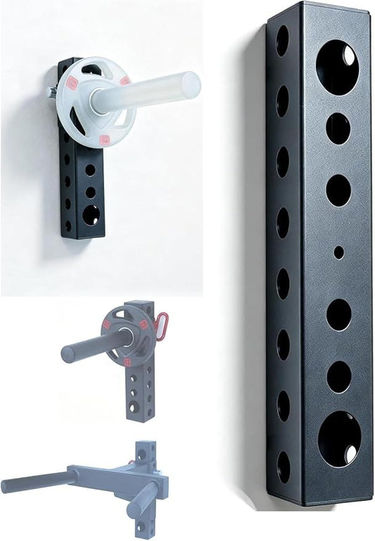 AHTAPFON Wall Storage Stringer,Wall-Mounted Storage Tube,Width 3x3" For Placement Weight Plate,Landmine Attachment, Resistance Bands,Save Space in Home Gym