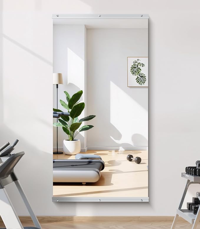 Home Gym Mirror Wall Mounted,55x28 Inch,1PCS Full Length Mirror