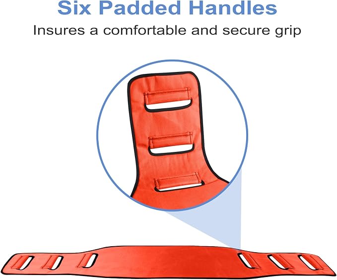 Transfer Belt Transfer Sling Padded Gait Belts with Seniors Patient Lift | Heavy Duty Gait Belt,Mobility Standing and Lifting Aid for Disabled,Elderly,Injured-Safely Move from Bed and Wheelchair