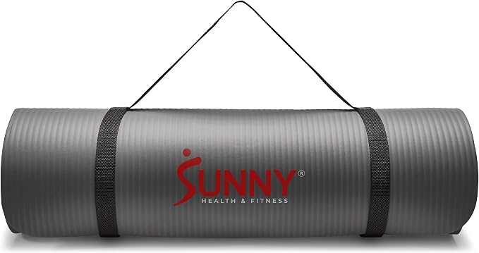 Sunny Health & Fitness Exercise Yoga Mats - Non-Slip Support for Home & Gym