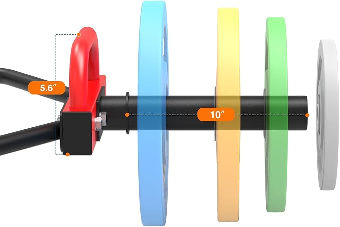 Hex Trap Bar 2-Inch Olympic Weightlifting Barbell,48.6" Deadlift Bar for Squats,Shrugs,Push-Ups,400Lbs Weight Capacit Suitable Home Gym Equipment Workouts for Beginners,Women,Men-Multiple Colors