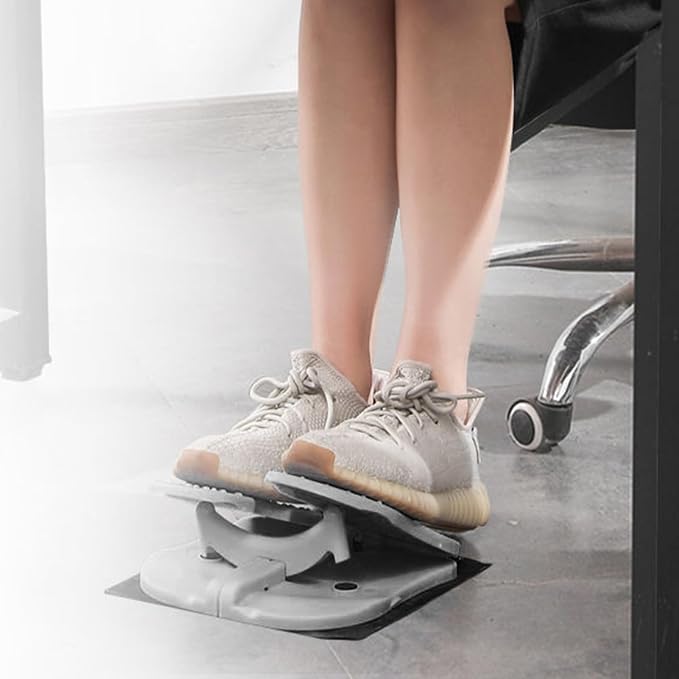 Foot Stepper Machine, Foldable Leg Exerciser Under Desk Foot Pedal Exerciser Reinforced Nylon Leg Workout Trainer for Home Office Use