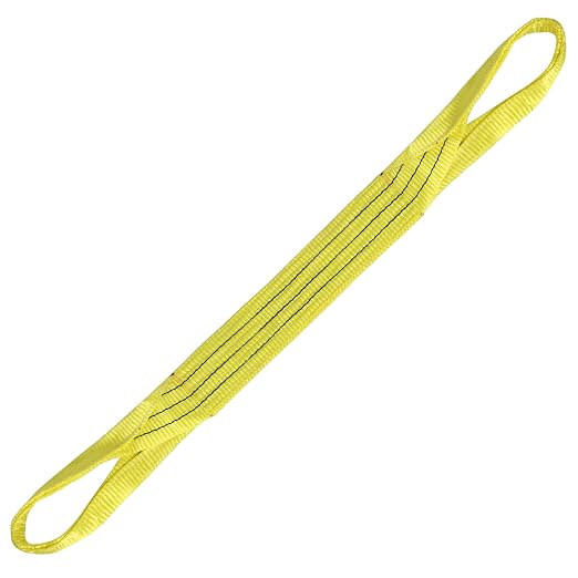 Lift Sling Straps,3" x 3' 2-Ply Heavy Duty Twist Eye Lift Sling | Polyester Lifting Straps Not Nylon Tree Saver Recovery Strap Web Rigging Securing Moving Tow Hoisting Gear Strap 17600lb