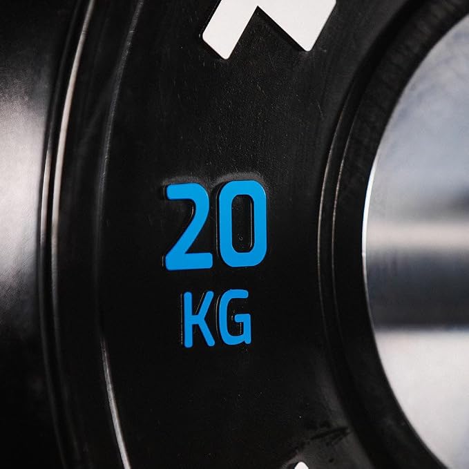 Titan Fitness Elite Olympic Bumper Plates, Competition Weight Plates, Rubber Rubber with Steel Insert