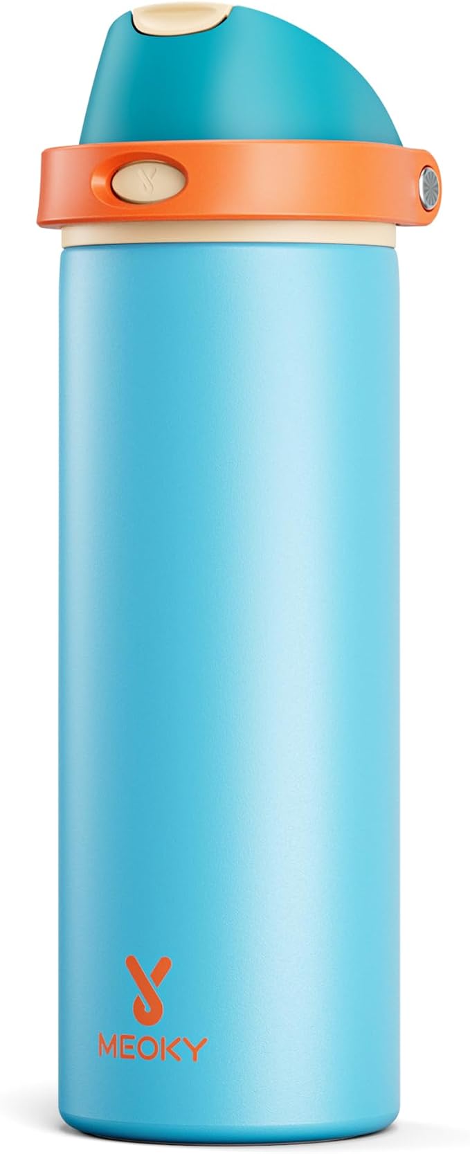 24 oz Insulated Water Bottle for Men: Meoky Stainless Steel Water Bottle with Straw and Spout Lid - Leak Proof, Cold for 24 Hours, Fits in Car Cup Holder, BPA-Free for Sports Travel, Summer Sweetness