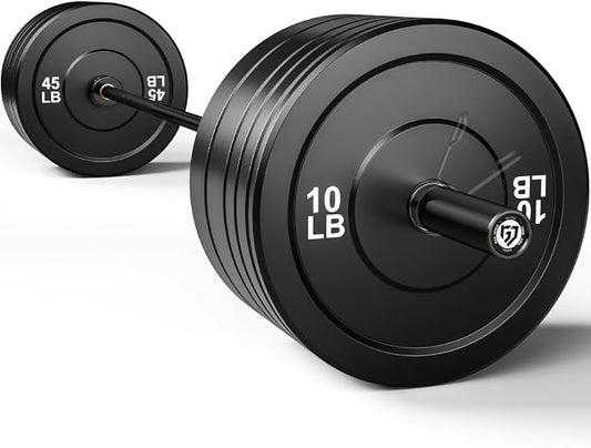 PB01 7FT Olympic Barbell, Weight Bar with Knurled Grip for Squats, Deadlifts, Weightlifting, Strength Training, Bench Press, Fits 2-inch Standard Weight Plates, 1500LB Capacity
