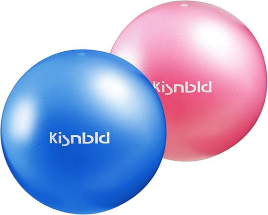 kisnbld Small Exercise Ball, 9 Inch Mini Pilates Ball, Anti Burst and Slip Resistant Mini Yoga Ball for Stability, Fitness, Physical Therapy, Stretching & Core Strength Workout at Home Gym & Office