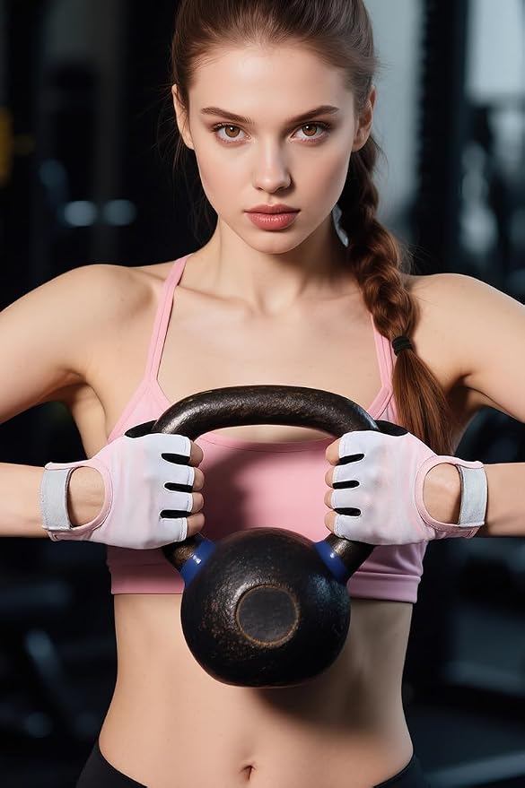 SUJAYU Gym Gloves for Women Men Workout Gloves Women Men, Anti-Slip Breathable Gym Essentials Women for Weightlifting Cycling Training, Guantes para Gym Mujer