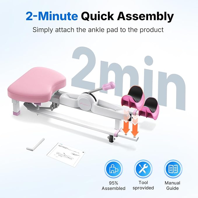 MERACH Split Machine, Leg Stretcher for Flexibility, 180° Stretching Equipment with 6-Level Length Adjustment & Comfortable Pad, Home Stretch Machine for Dance, Gymnastics, 300lbs Capacity
