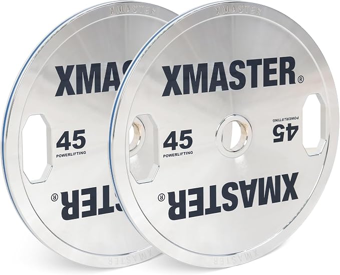 XMASTER FITNESS Hand Grip Chrome Steel Plates