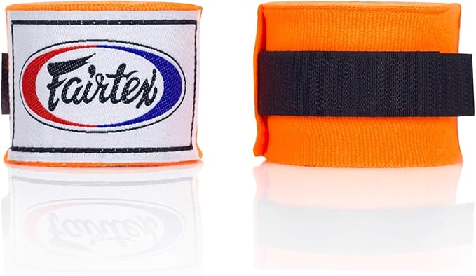 Fairtex HW2 Elastic Cotton Handwraps, 120' and 180" Full Length Hand Wraps-Many Colors