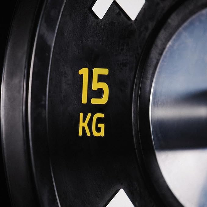 Titan Fitness Elite Olympic Bumper Plates, Competition Weight Plates, Rubber Rubber with Steel Insert