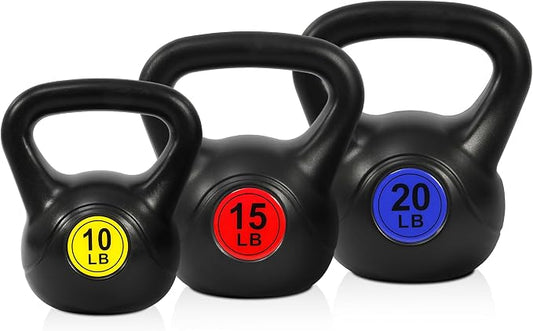 Fitvids Kettlebell Sets Piece Strength Training KettleBells Weight Set
